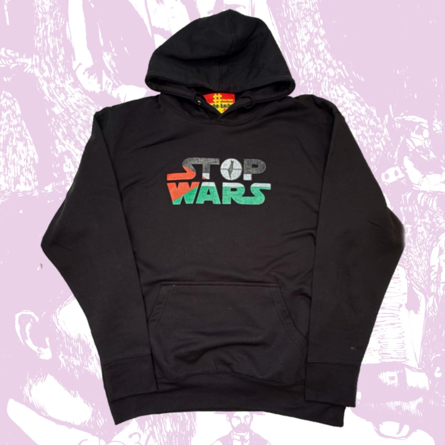STOP WARS. GAZA Black HOOD