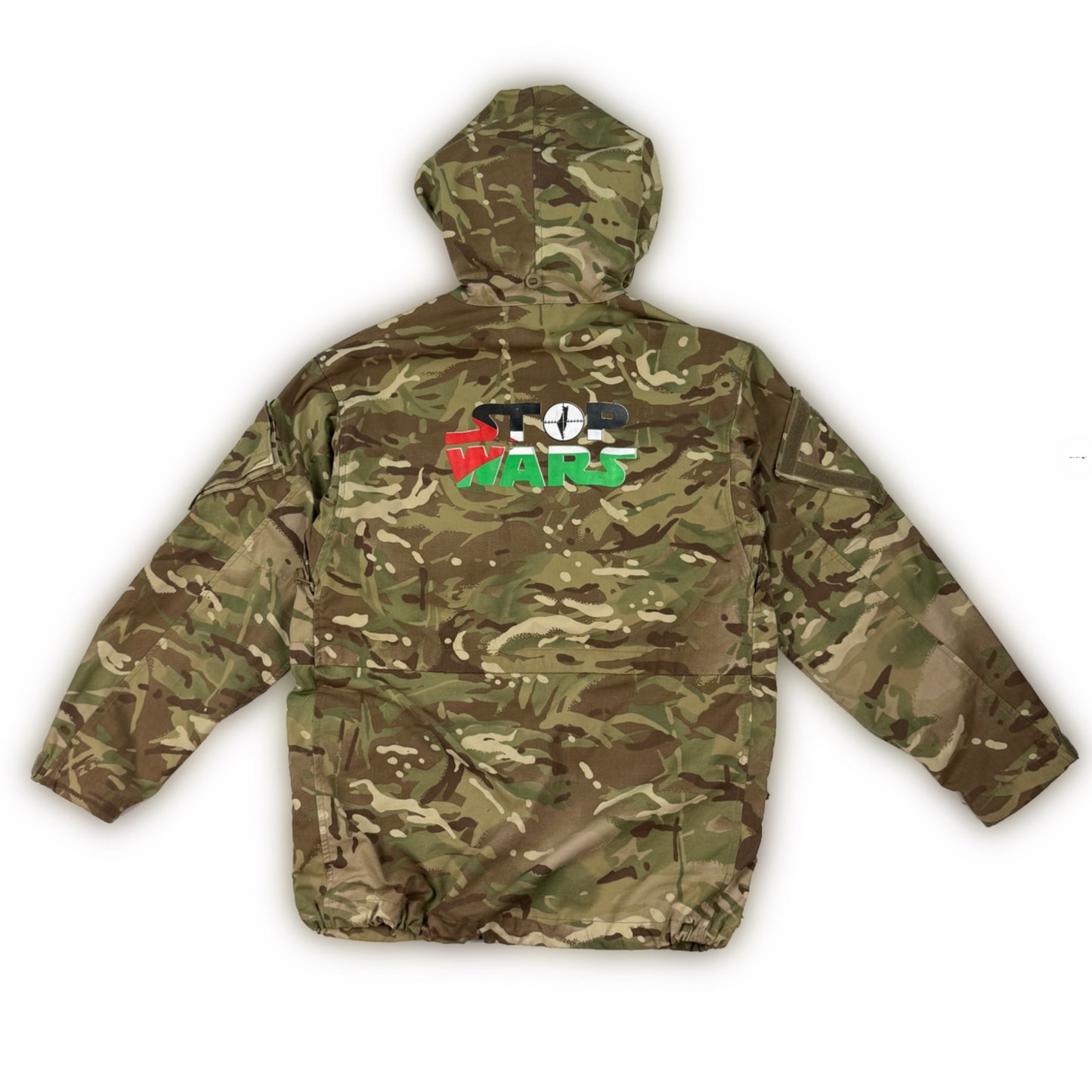 Stop Wars” Camo Field Jacket (M)